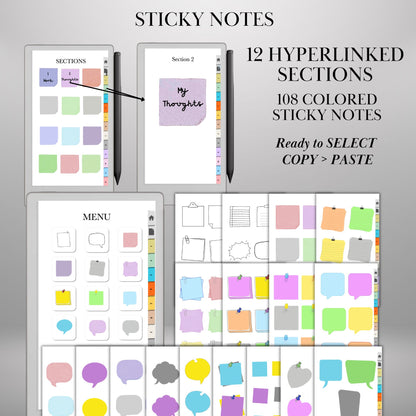reMarkable Paper Pro Move — Stickers Mega Bundle, 9 packs 2600+