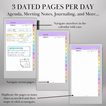 reMarkable Paper Pro Move — Daily Dotted Journal 2026
