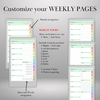 All Devices — Calendar Planner Creator 2026 2027, Make Your Own Yearly Monthly Weekly Daily Planner