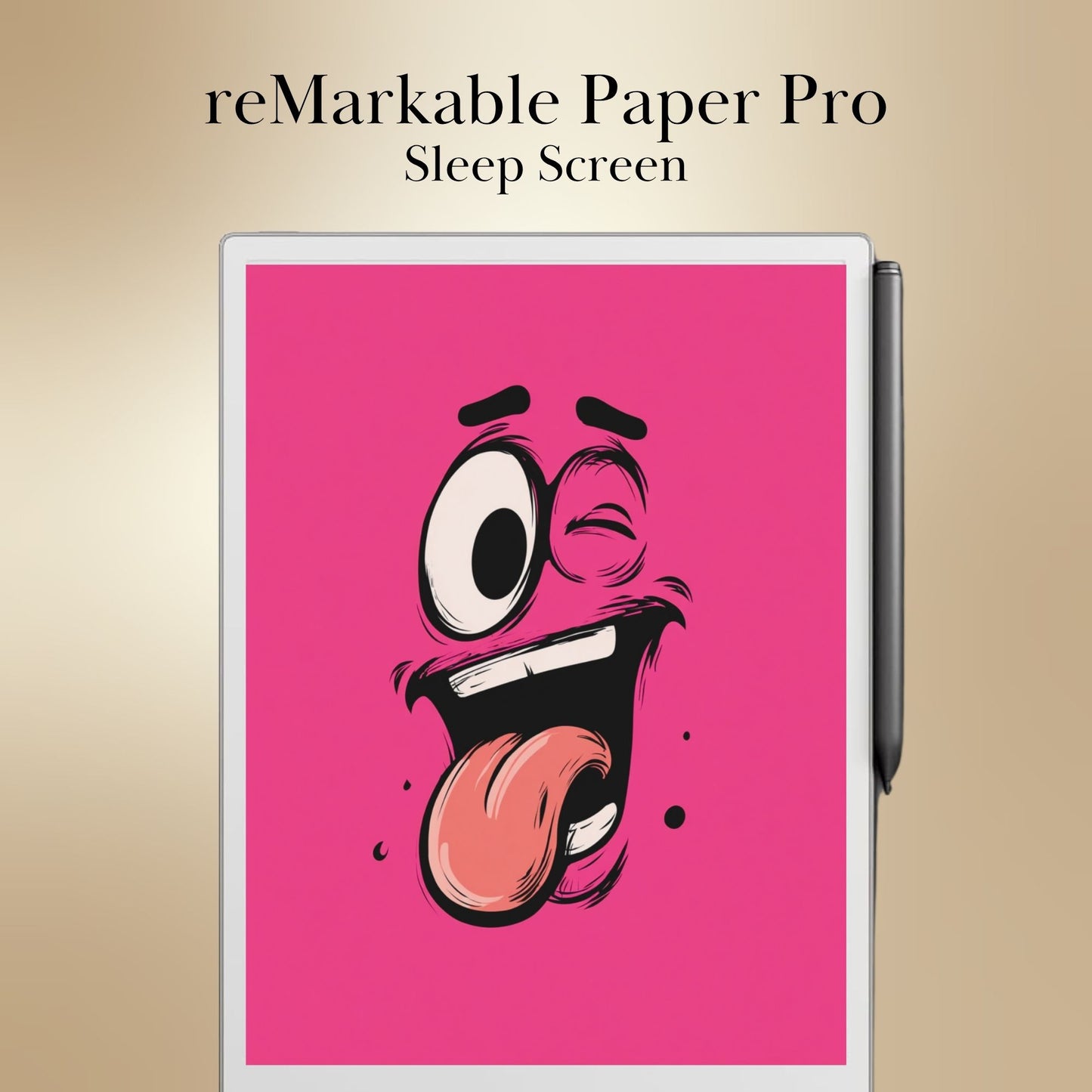 reMarkable Paper Pro & 2 — Cartoon Faces Sleep Screens