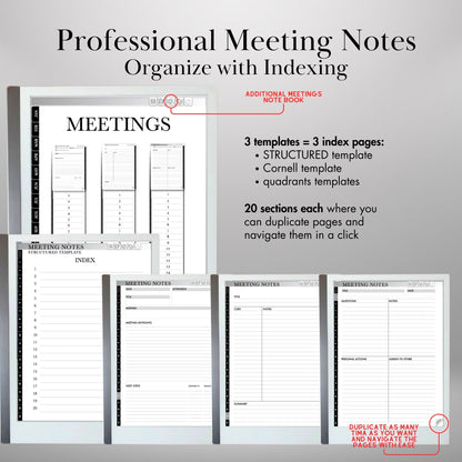 2026 Digital Planner for reMarkable 2 & Paper Pro: Hyperlinked Productivity Notebook (PDF Download)
