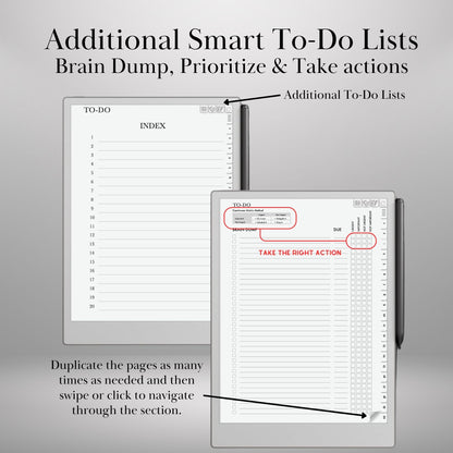 2026 Daily Planner for reMarkable 2 & Pro: Hyperlinked Digital Notebook (Digital Download))