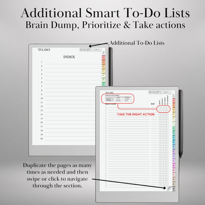 2026 Daily Journal Planner for reMarkable: Hyperlinked Digital Notebook (PDF Download