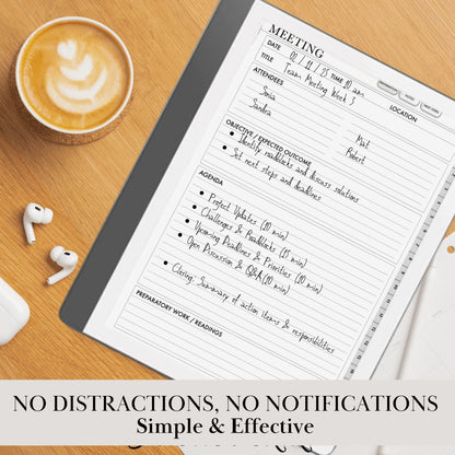 Kindle Scribe — Meeting Notes, business planner