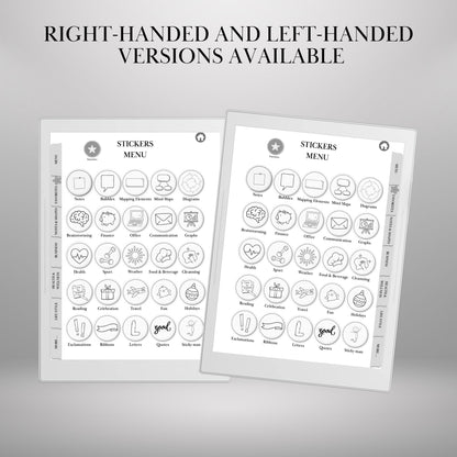 Supernote A5X A6X — Sticker Pack, copy-paste shapes & notes