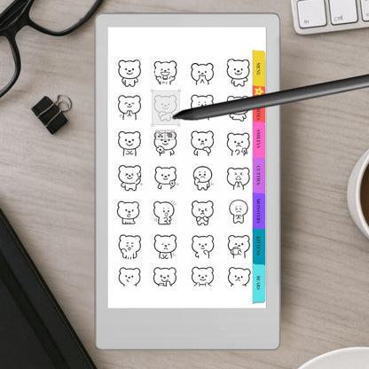 reMarkable Paper Pro Move — Emoji Sticker Pack, copy-paste
