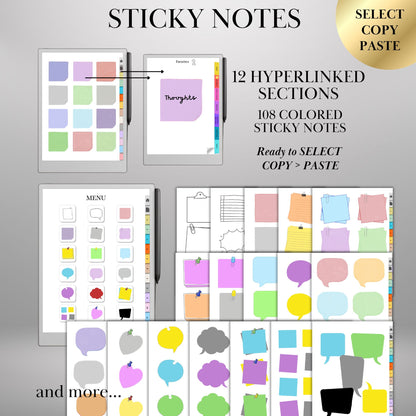 reMarkable Paper Pro — Stickers Mega Bundle, 9 packs 2600+