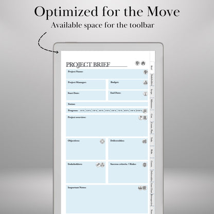 reMarkable Paper Pro Move — Project Management Planner, PMI & Gantt