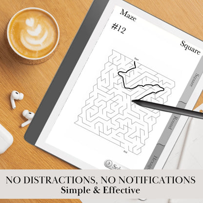 Kindle Scribe — Maze Puzzle Book, 600 brain games