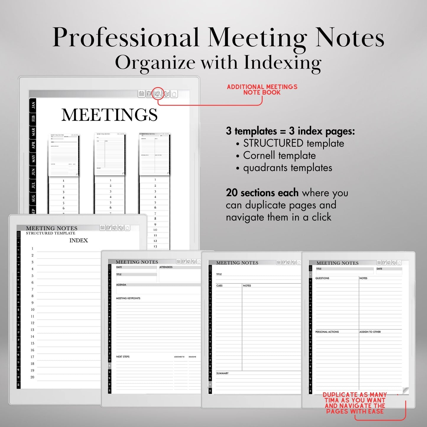 Supernote A5X A6X — Planner 2026