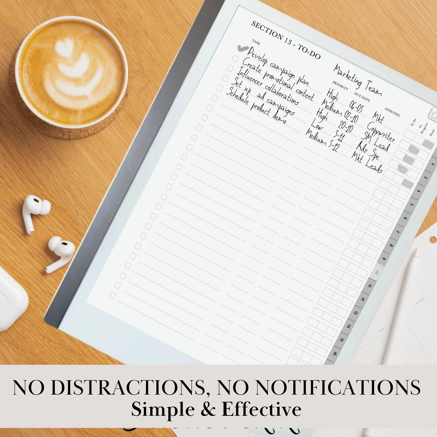 reMarkable 2 — To-Do Notebook, productivity planner
