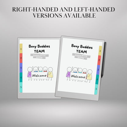 reMarkable Paper Pro & 2 — Boxy Buddies Sticker Pack, copy-paste