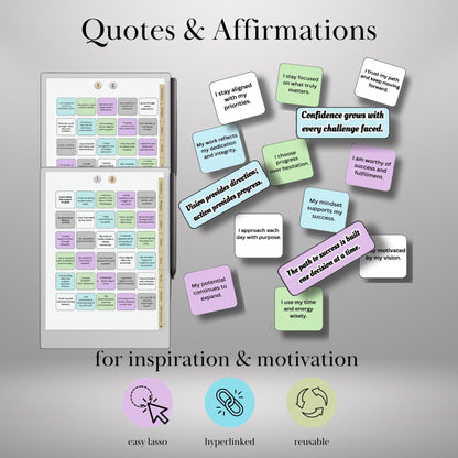 reMarkable Paper Pro & 2 — Planning Sticker Pack, 400+ widgets
