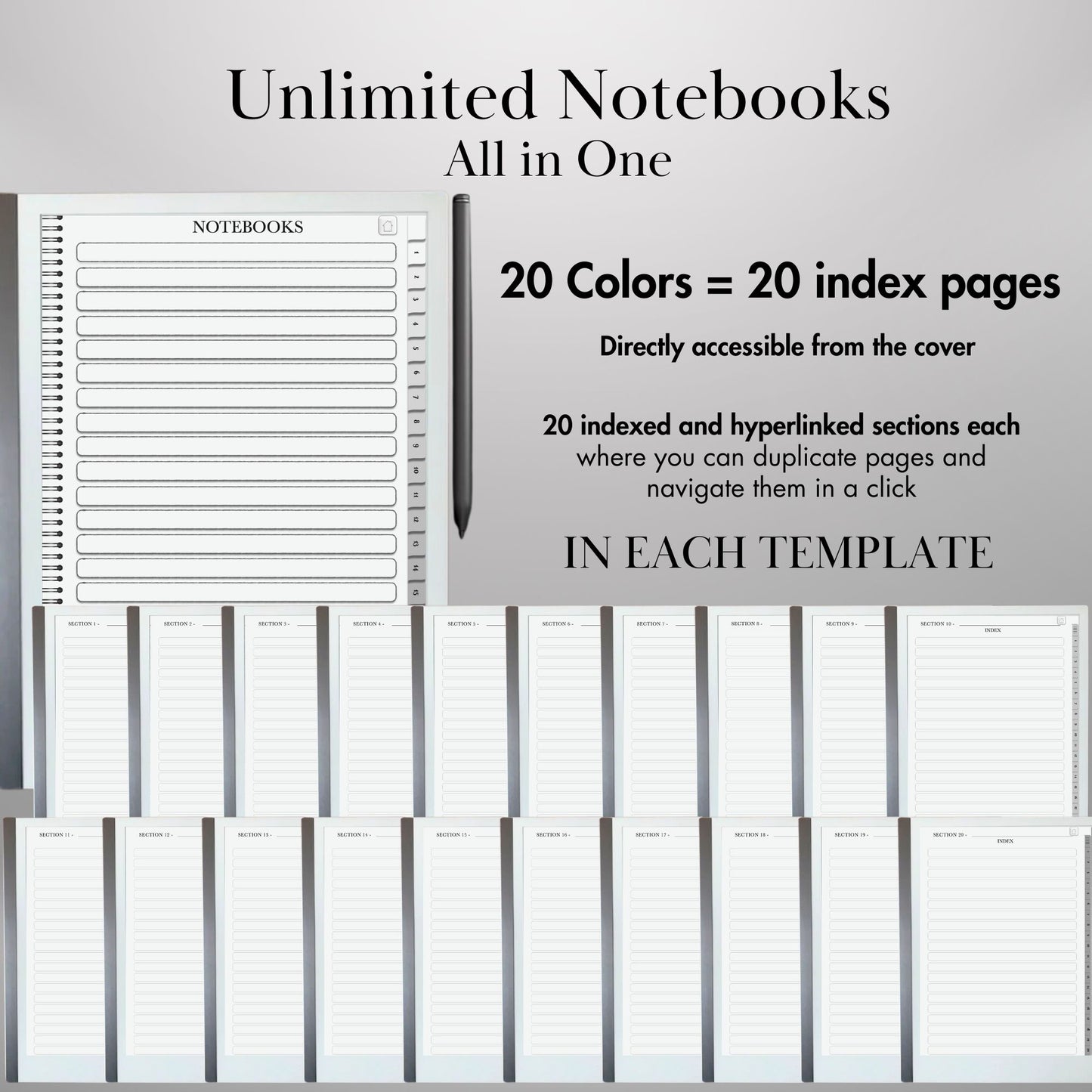 reMarkable 2 — Productivity Bundle, notebook, to-do & meeting notes