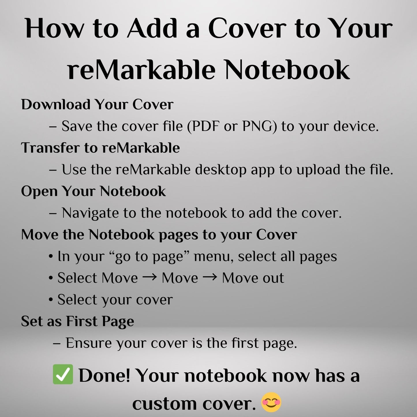 Move Rustic Covers