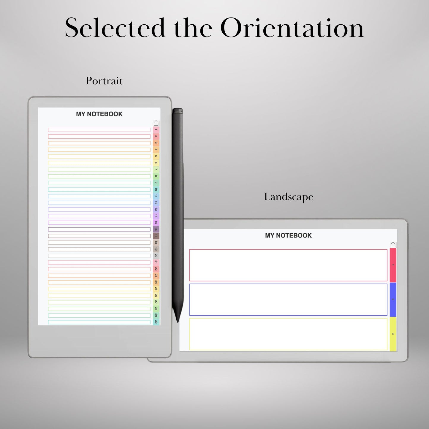 reMarkable Paper Pro Move — Notebook Creator, custom tabs