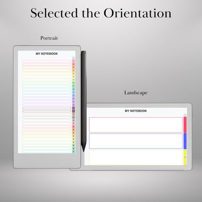 reMarkable Paper Pro Move — Notebook Creator, custom tabs