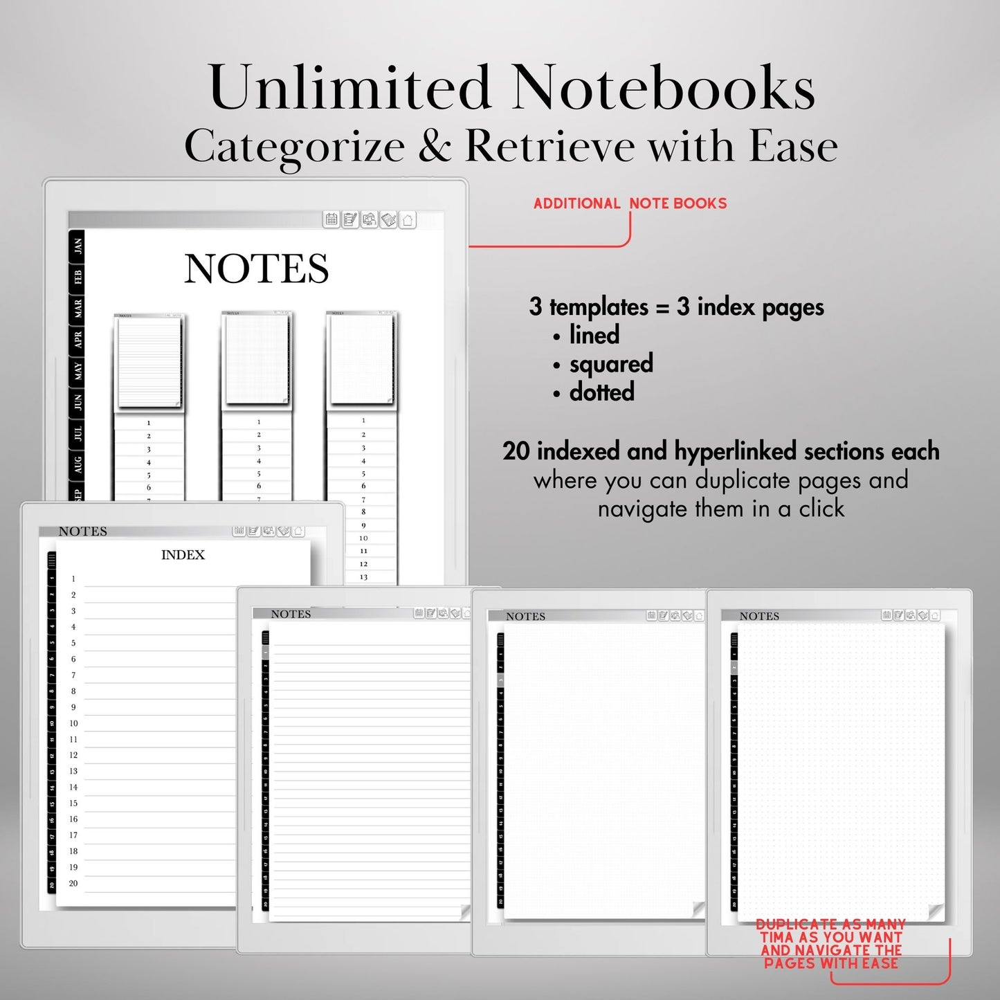 Supernote A5X A6X — Planner 2026