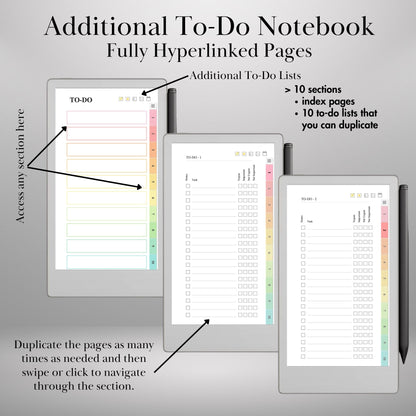 reMarkable Paper Pro Move — Daily Planner 2026-2027, dated calendar