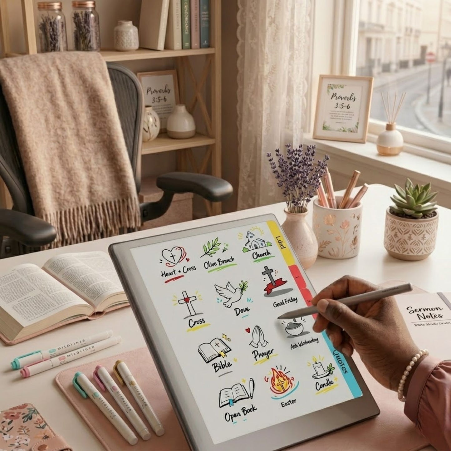 reMarkable Paper Pro & 2 — Christian Sticker Pack, copy-paste