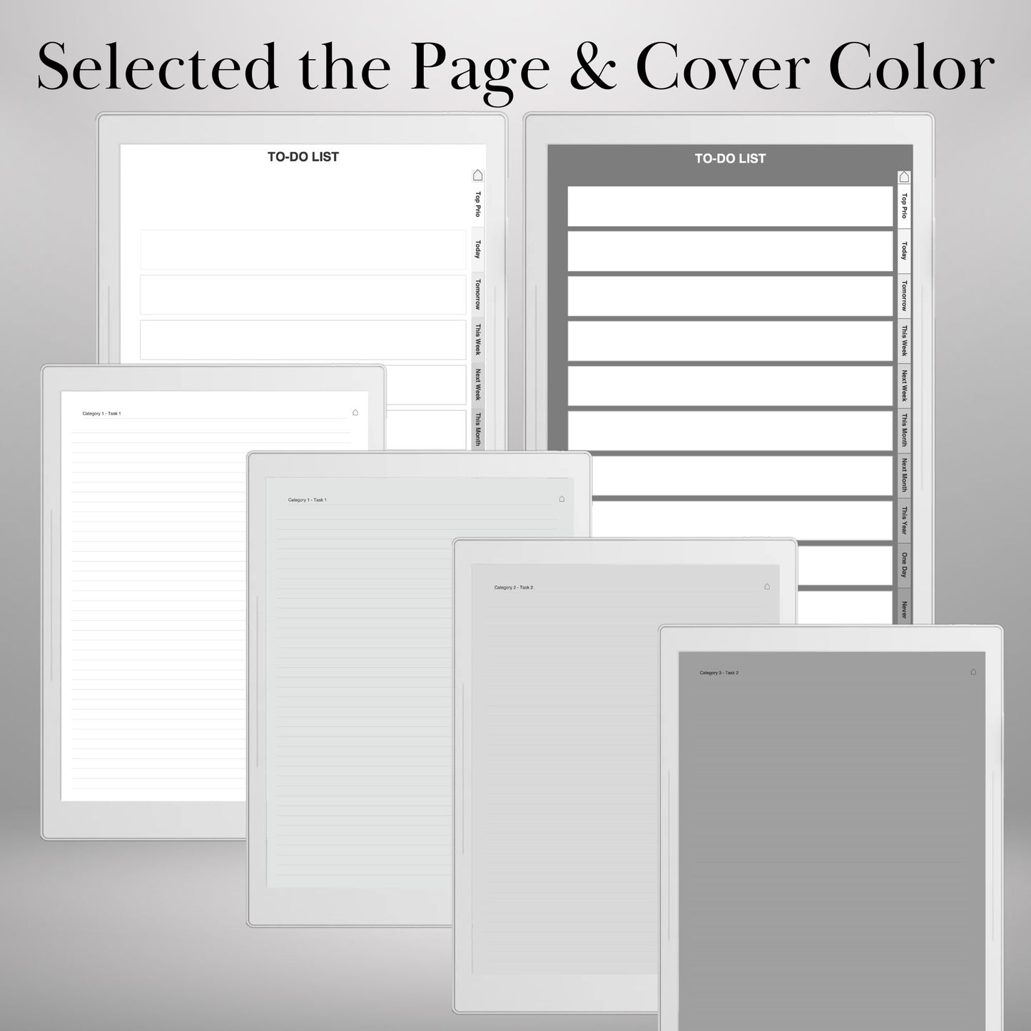 Supernote A5X A6X — To-Do Notebook Creator, Custom Hyperlinked Task Planner