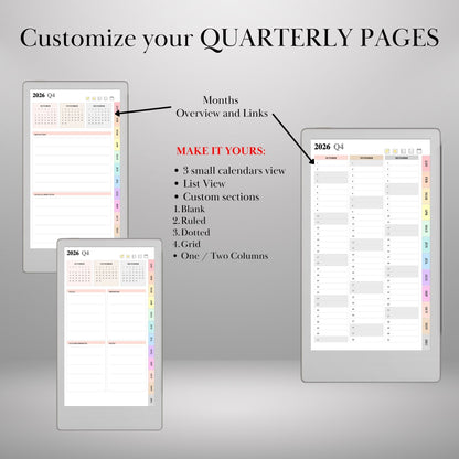 All Devices — Calendar Planner Creator 2026 2027, Make Your Own Yearly Monthly Weekly Daily Planner