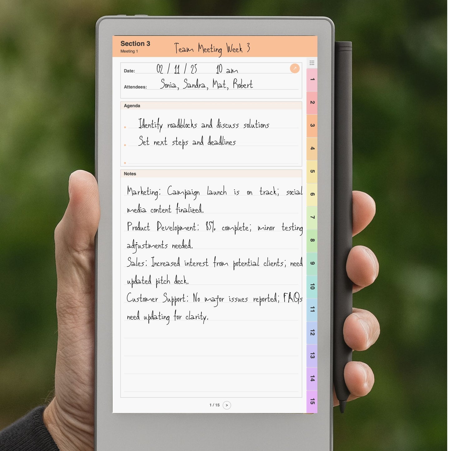 reMarkable Paper Pro Move — Meeting Notes, prep & action plan