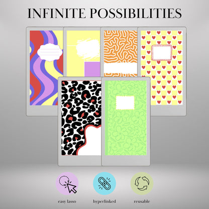 reMarkable Paper Pro Move — Custom Cover Toolkit, 540+ elements