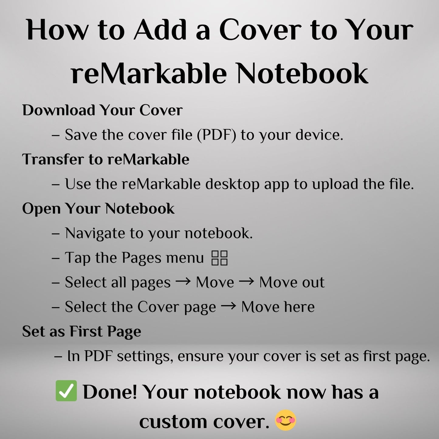 Move Checkered Covers