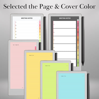 All reMarkable Devices — Meeting Notebook Creator, Custom Hyperlinked Templates