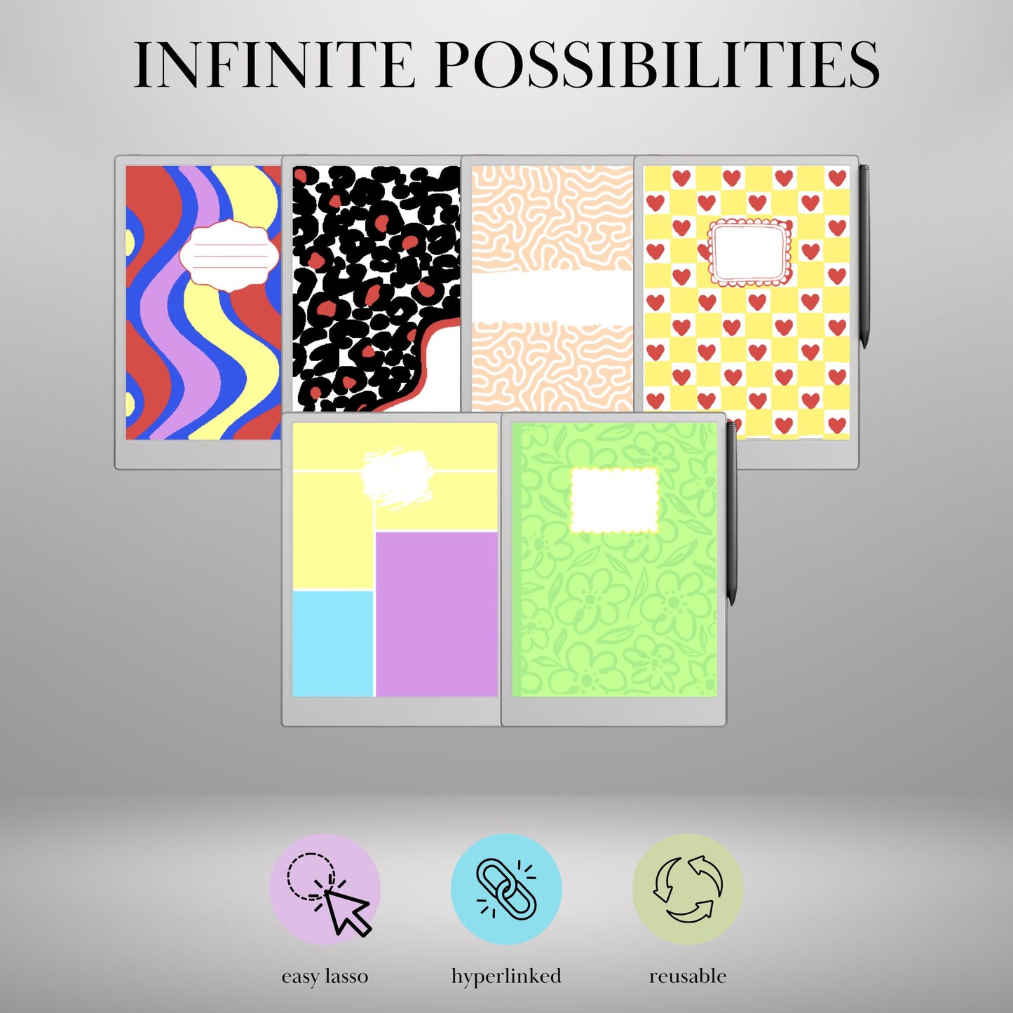 reMarkable Paper Pro — Custom Cover Toolkit, 540+ elements