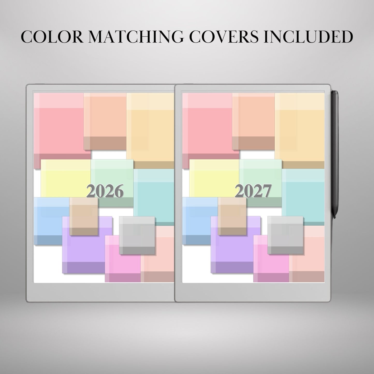 reMarkable Paper Pro — Daily Planner 2026-2027, dated calendar