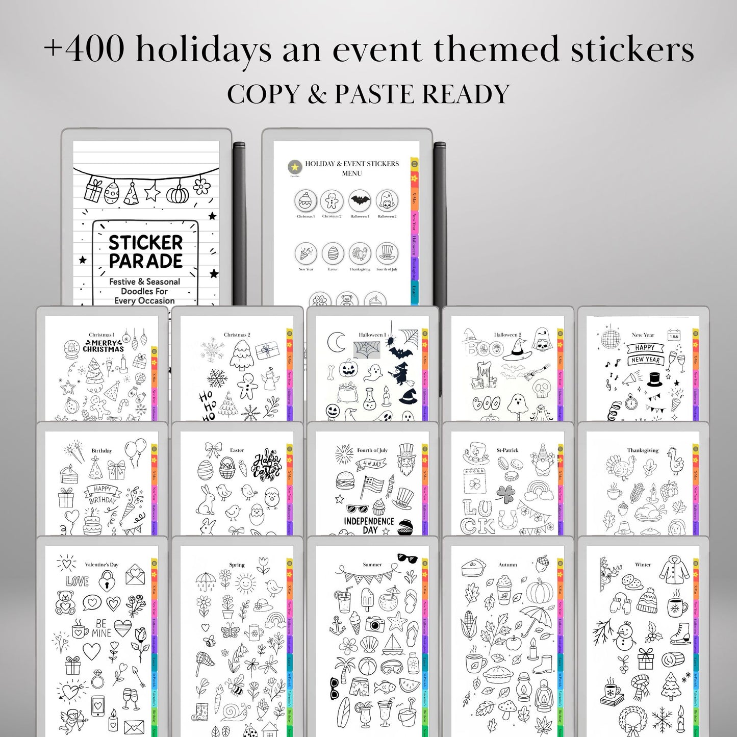 reMarkable Paper Pro Move — Mega Bundle, planners, covers & stickers
