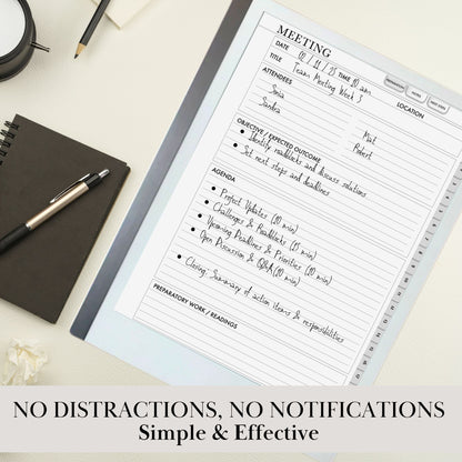 reMarkable 2 — Productivity Bundle, notebook, to-do & meeting notes