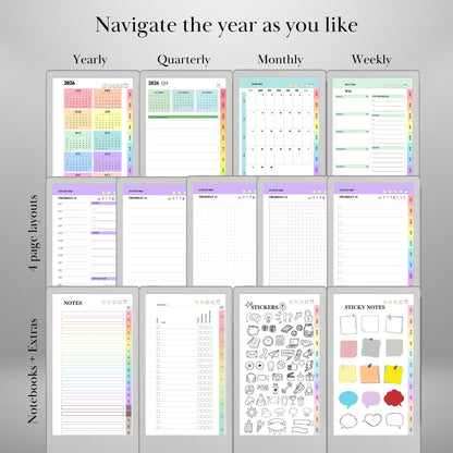 All Devices — Calendar Planner Creator 2026 2027, Make Your Own Yearly Monthly Weekly Daily Planner