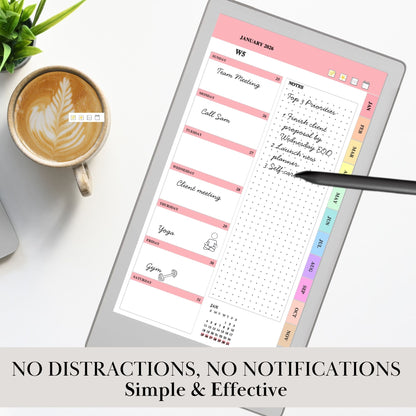 reMarkable Paper Pro Move — Daily Dotted Journal 2026
