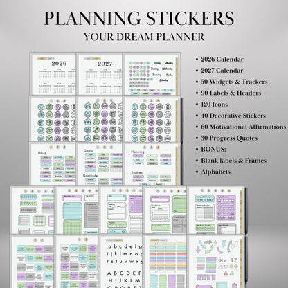 reMarkable Paper Pro — Stickers Mega Bundle, 9 packs 2600+