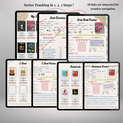 Digital Reading Journal | Digital Reading Planner GoodNotes, Ipad | Book Lovers’ Reading Log, Reading Tracker, Book Shelf, Book Review