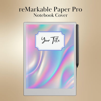 Color Notebook Covers for reMarkable Paper Pro – Digital Bundle of eInk Cover Pages & Templates