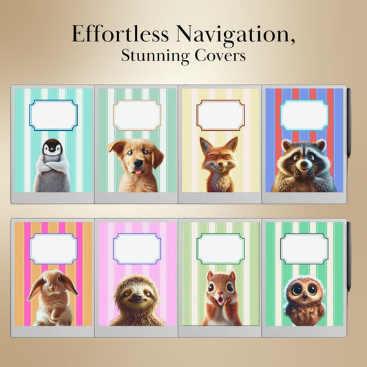 Cover for reMarkable Paper Pro Template Colored Notebook Cover Pages Digital Notebook Bundle for reMarkable Notebook Cover Fun covers