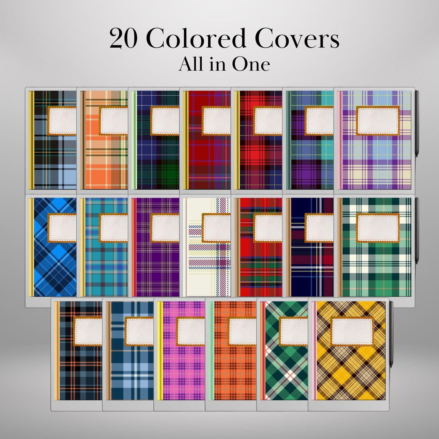 Cozy Vintage Notebook Cover for reMarkable Paper Pro Template Notebook Cover Digital Notebook Bundle for reMarkable e-ink digital Covers