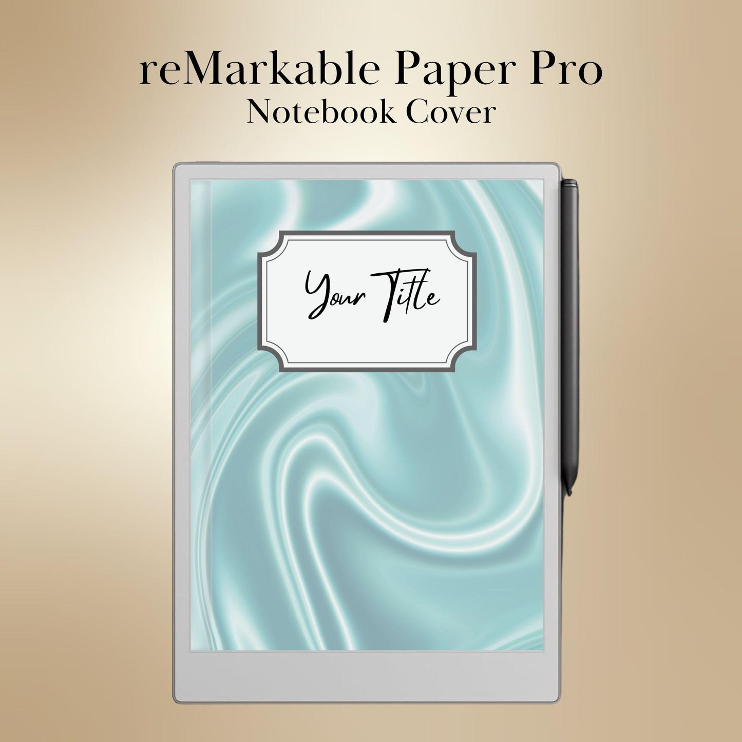 Color Notebook Covers for reMarkable Paper Pro – Digital Bundle of eInk Cover Pages & Templates
