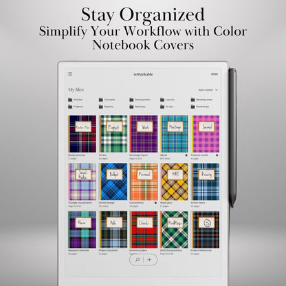 Cozy Vintage Notebook Cover for reMarkable Paper Pro Template Notebook Cover Digital Notebook Bundle for reMarkable e-ink digital Covers