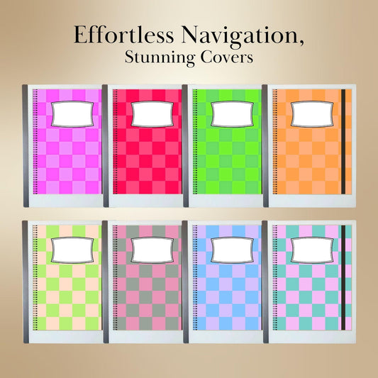 Covers for reMarkable Paper Pro Template Colored Notebook Cover Pages Digital Notebook Bundle for reMarkable Notebook e-ink digital covers