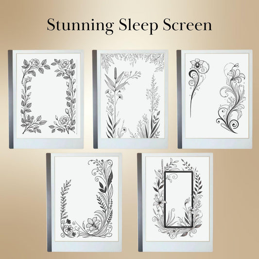 Floral Sleep Screen Bundle for reMarkable 2 | Remarkable2 Template | Bouquet Theme Cover | Digital Sleep Screen | Bundle for reMarkable 2