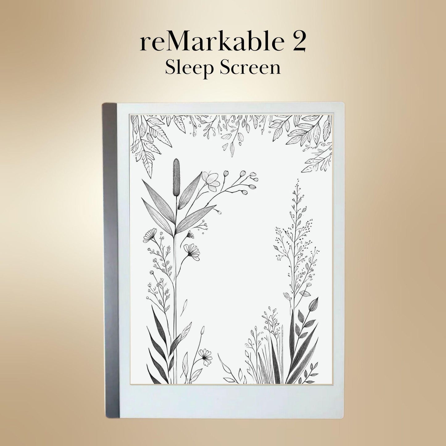 Floral Sleep Screen Bundle for reMarkable 2 | Remarkable2 Template | Bouquet Theme Cover | Digital Sleep Screen | Bundle for reMarkable 2
