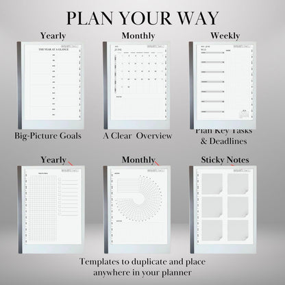 Daily Planner 2025 for reMarkable 2 Templates Remakable Paper pro Journaling Hyperlinked Notebook Digital Planner reMarkable2 journal