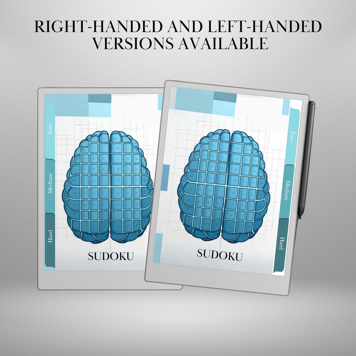 Sudoku Puzzle Book for reMarkable Paper Pro Template Hyperlinked Sudoku remarkable Game reMarkable 2 Brain Game e-ink tablet Templates