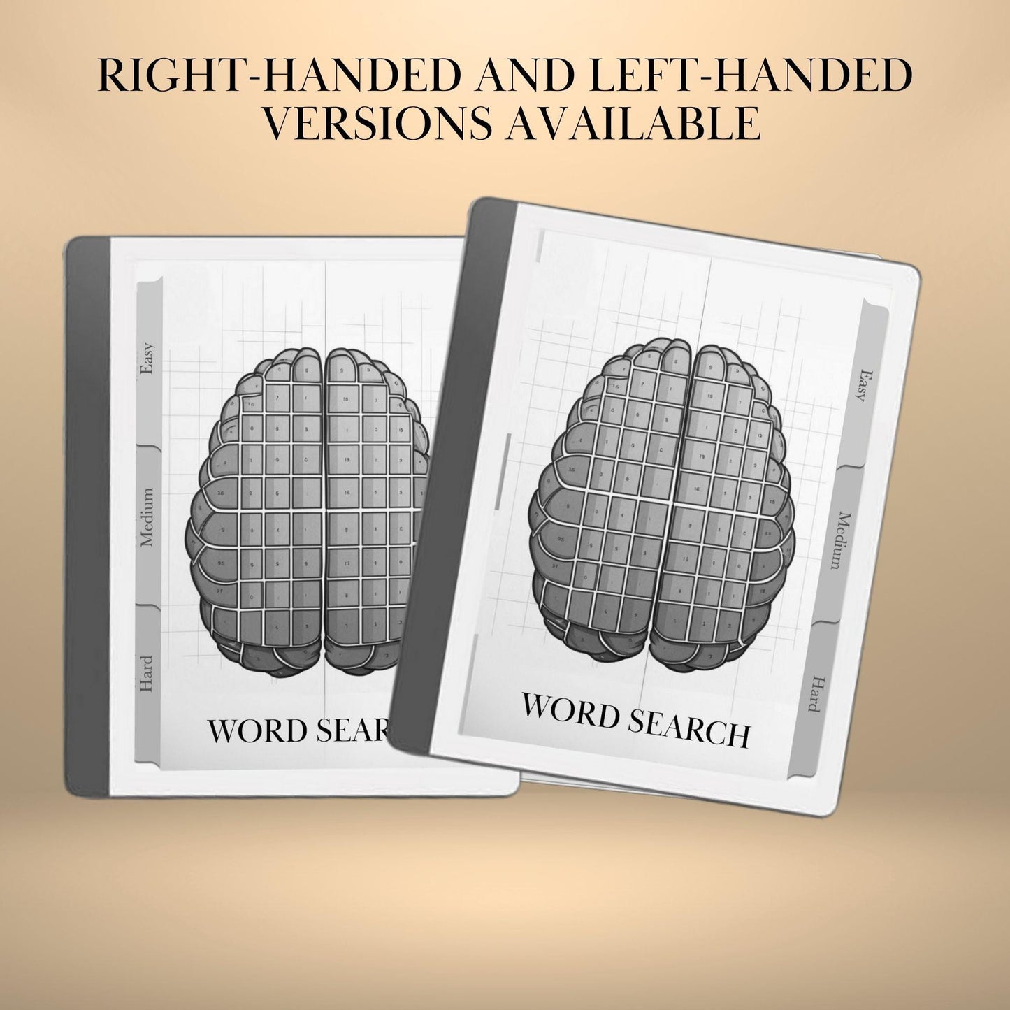 Kindle Scribe Word Search Puzzle Book | Hyperlinked PDF | Brain Training Game for eInk Tablets | Word Search for Kindle Scribe