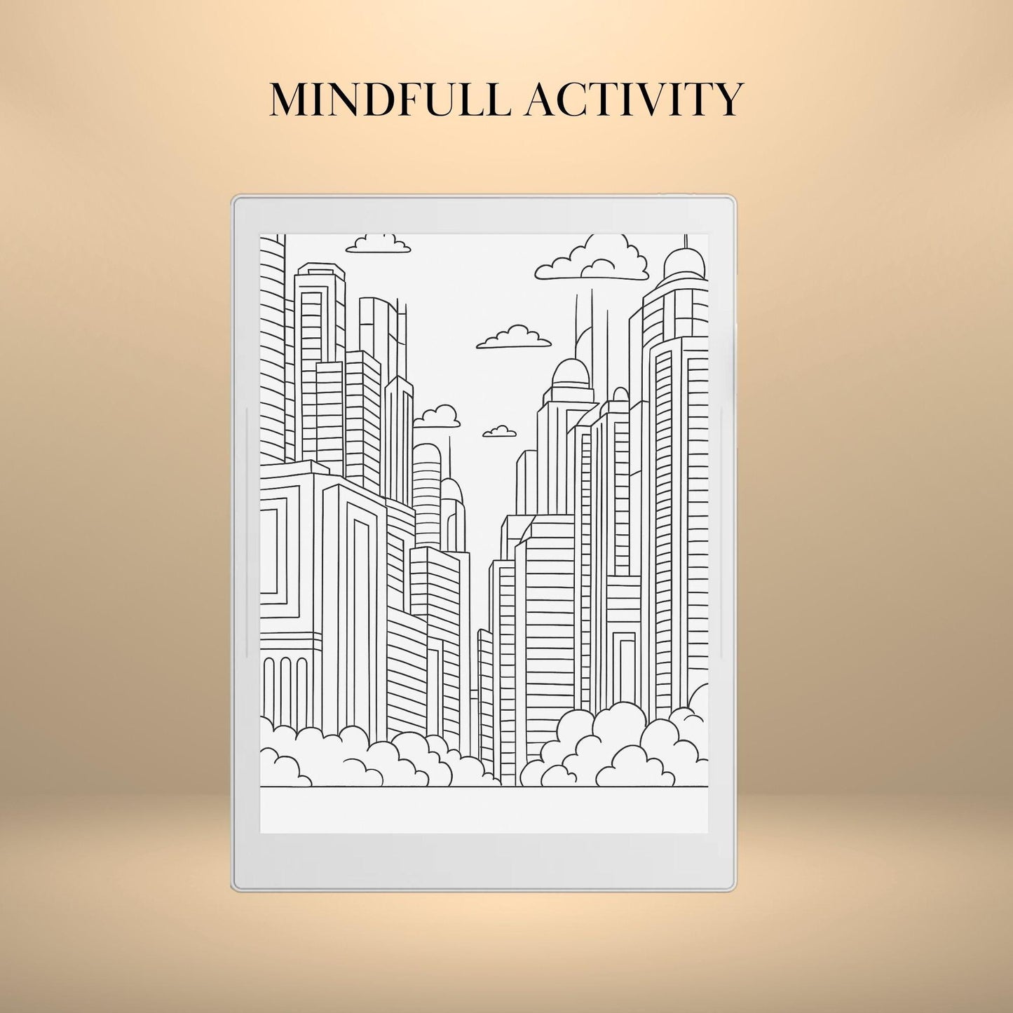 Supernote Template Tracing and Coloring Book Adult Digital Mindful activity for Supernote A5X & A6X Hyperlinked Templates eInk Art Therapy